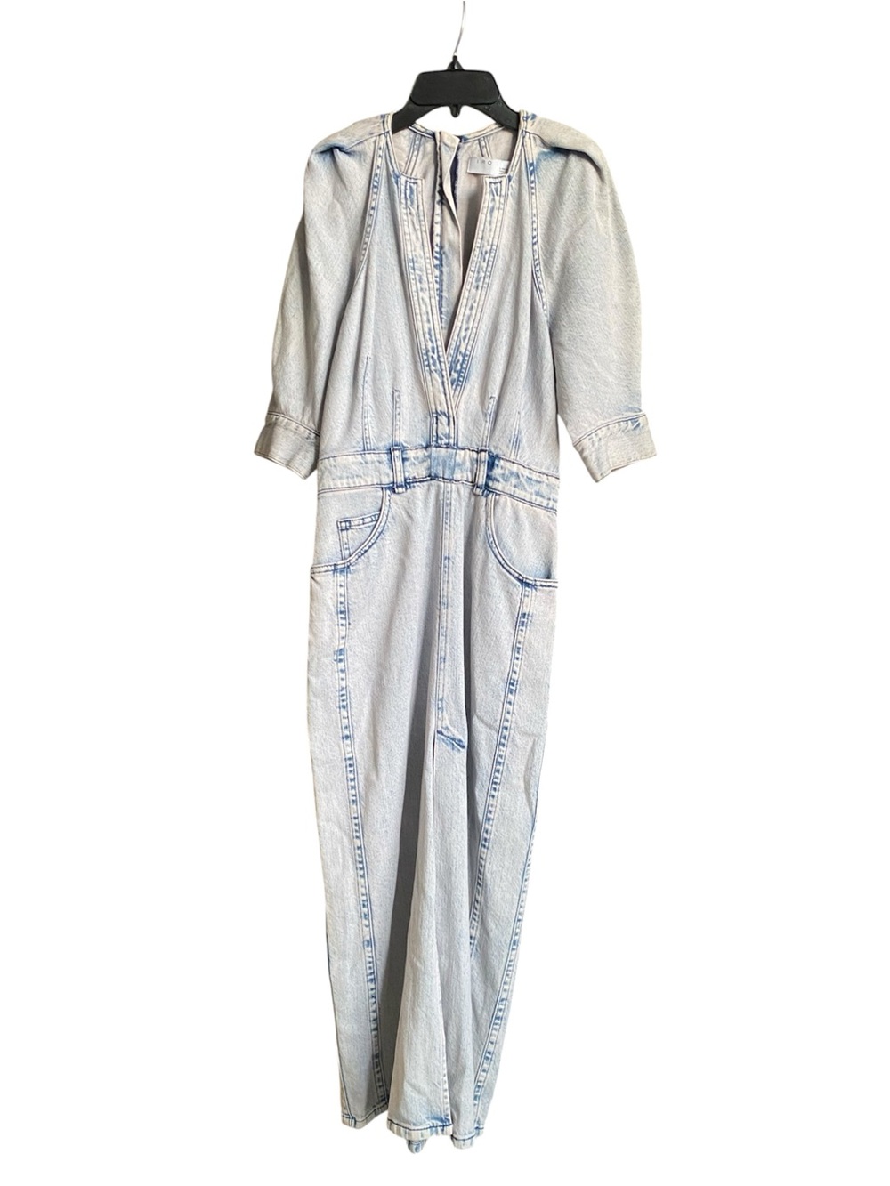 Iro Alysu Denim Midi Dress brand new with tags EU 36 Light Wash - Picture 4 of 15